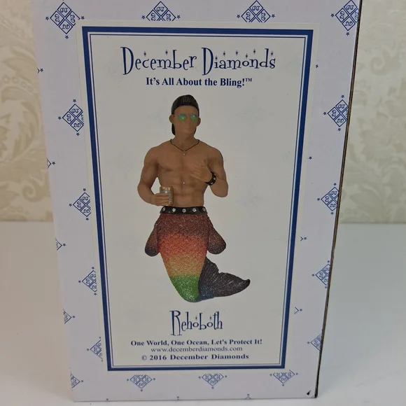 Rehoboth Merman December Diamonds Christmas Holiday Ornament - Picture 5 of 7
